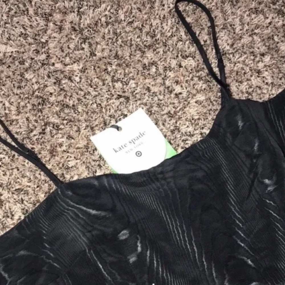 Kate Spade X Target Black Tiered Ruffle Asymmetrical Midi Dress XXS or XL | NWT - Picture 5 of 8